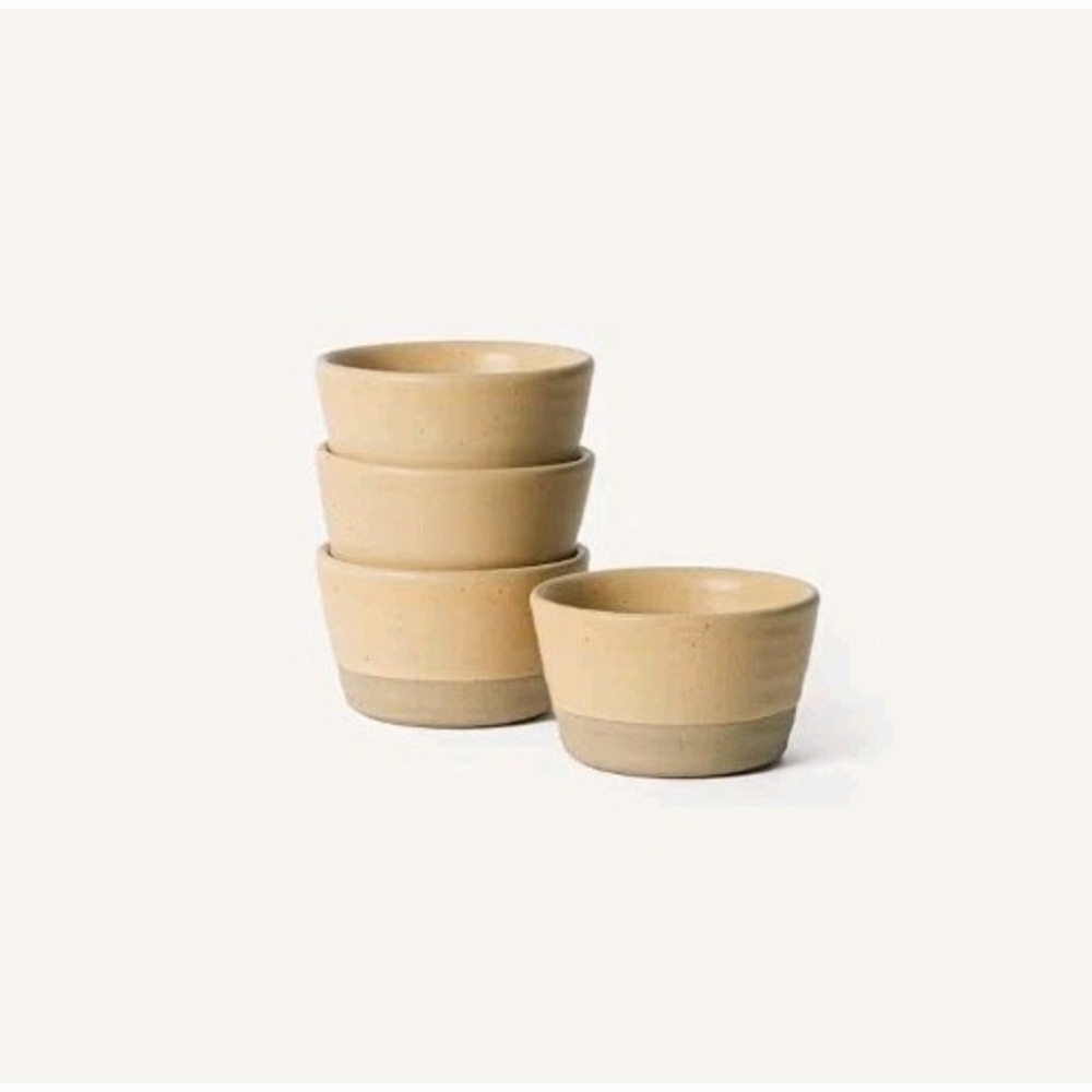 Mora Mini Ramekins Set of 4 8oz Ceramic Pottery Baking Dishes Marigold Oven Safe
